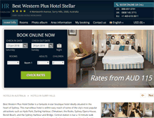 Tablet Screenshot of hotel-stellar-sydney.h-rzn.com