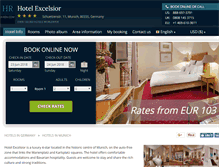 Tablet Screenshot of hotel-excelsior-munich.h-rzn.com