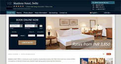 Desktop Screenshot of maidens-hotel-delhi.h-rzn.com
