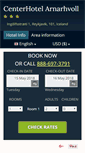 Mobile Screenshot of center-hotel-arnarhvoll.h-rzn.com