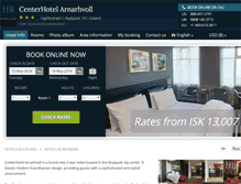 Tablet Screenshot of center-hotel-arnarhvoll.h-rzn.com