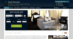 Desktop Screenshot of hotel-clarendon-quebec.h-rzn.com