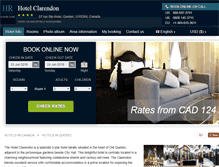 Tablet Screenshot of hotel-clarendon-quebec.h-rzn.com