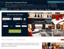 Tablet Screenshot of alexander-thomson-hotel.h-rzn.com