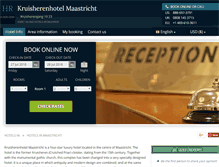 Tablet Screenshot of kruisherenhotelmaastricht.h-rzn.com