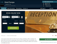 Tablet Screenshot of hotel-europa-eforie-nord.h-rzn.com