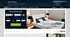 Desktop Screenshot of hotel-atrium-krakow.h-rzn.com